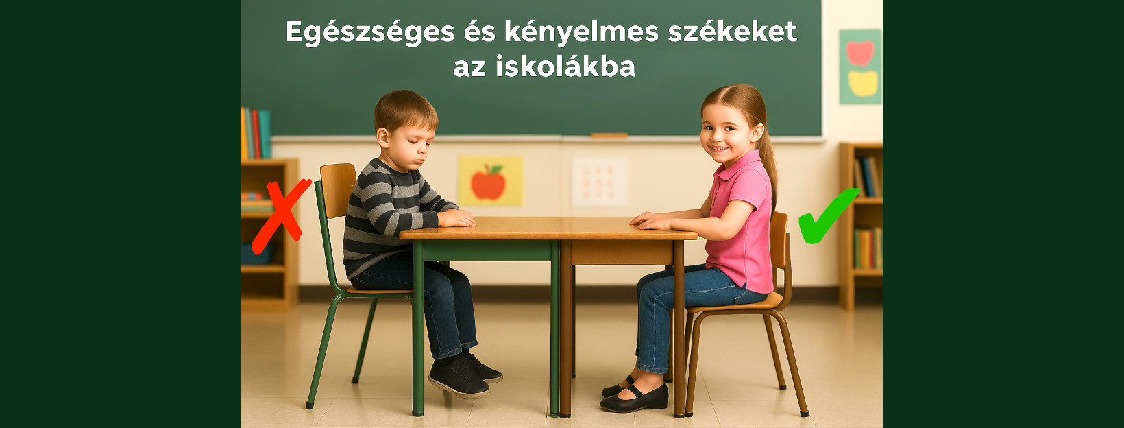 Egészséges és kényelmes székeket az iskolákba!